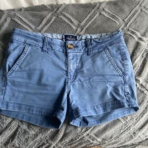 american eagle blue shorts
